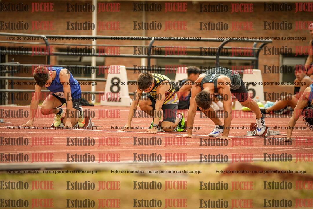 Fotos de los 100 m llanos de varones