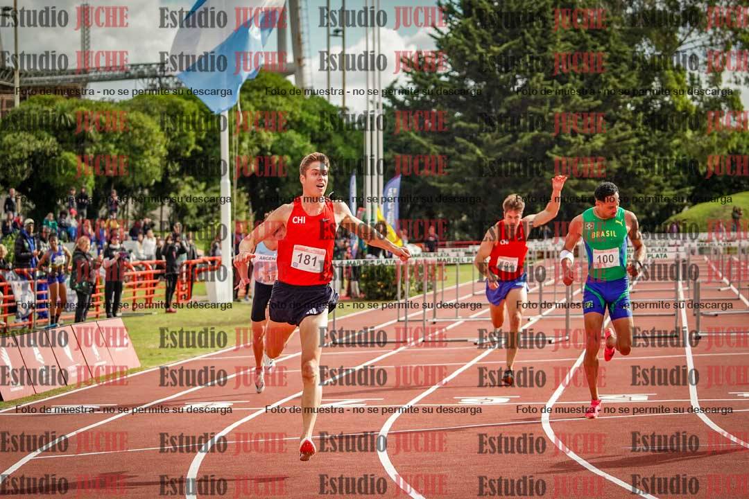 Fotos de los 110 m con vallas de varones - FINAL