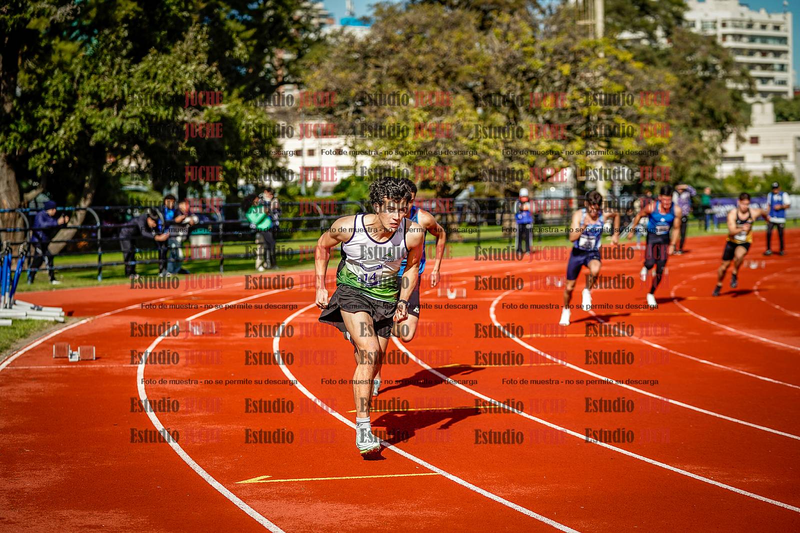 Fotos de los 200 m de varones