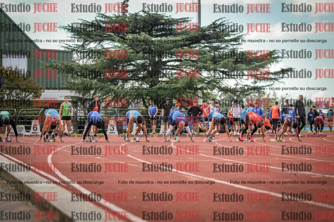 Fotos de los 100 m llanos de varones