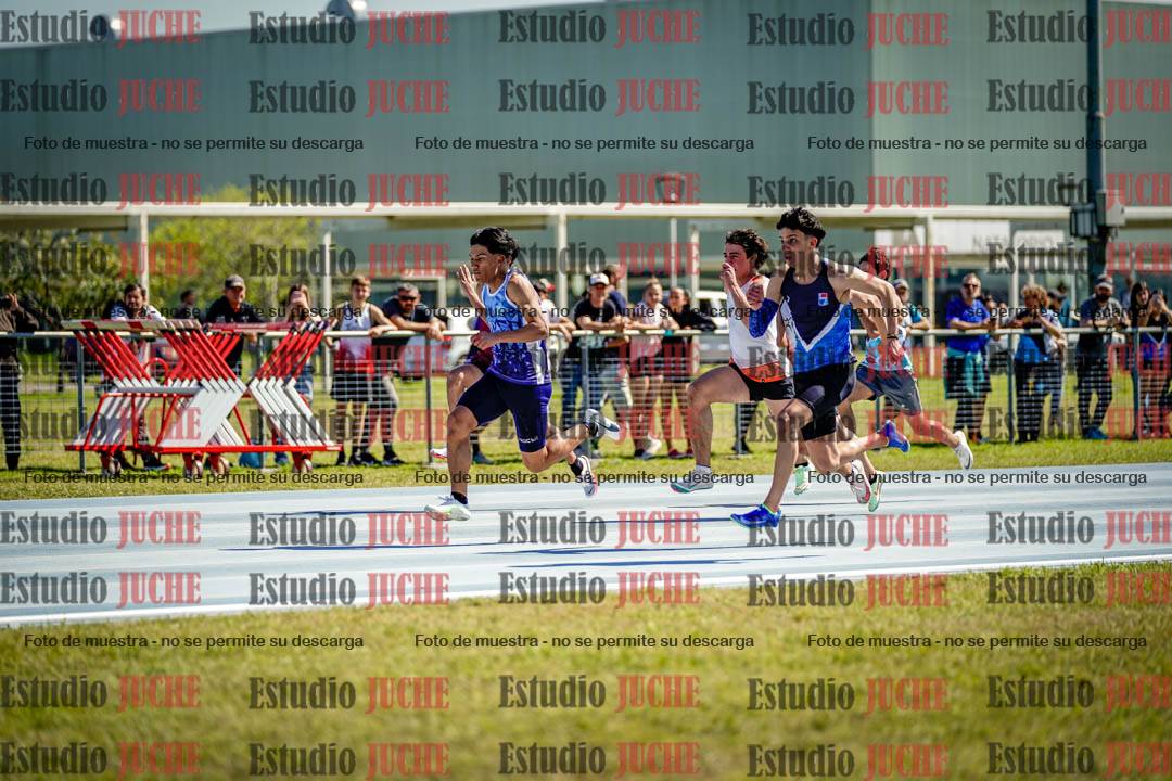 Fotos de los 100 m llanos de varones