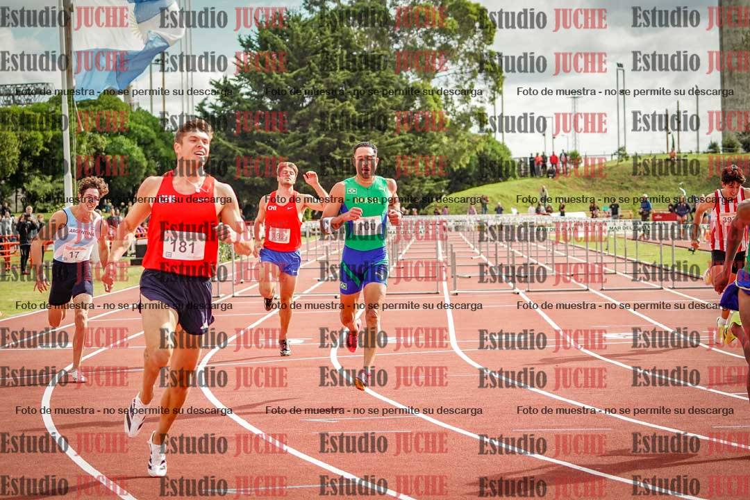 Fotos de los 110 m con vallas de varones - FINAL