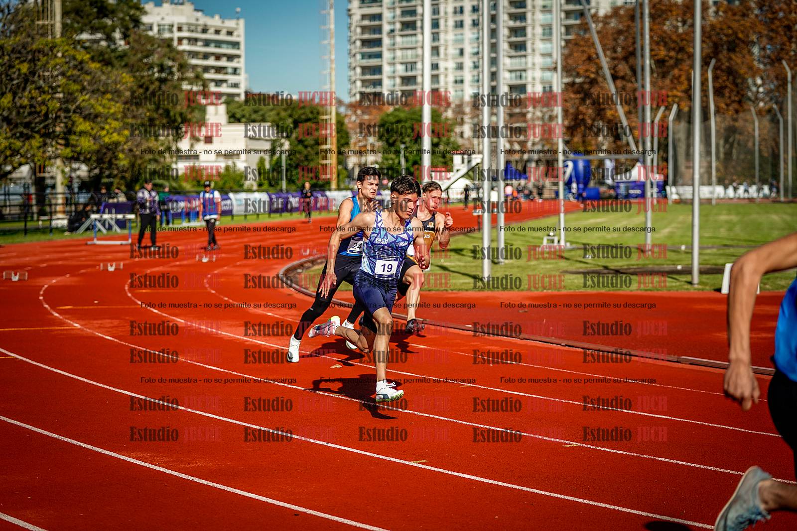 Fotos de los 200 m de varones