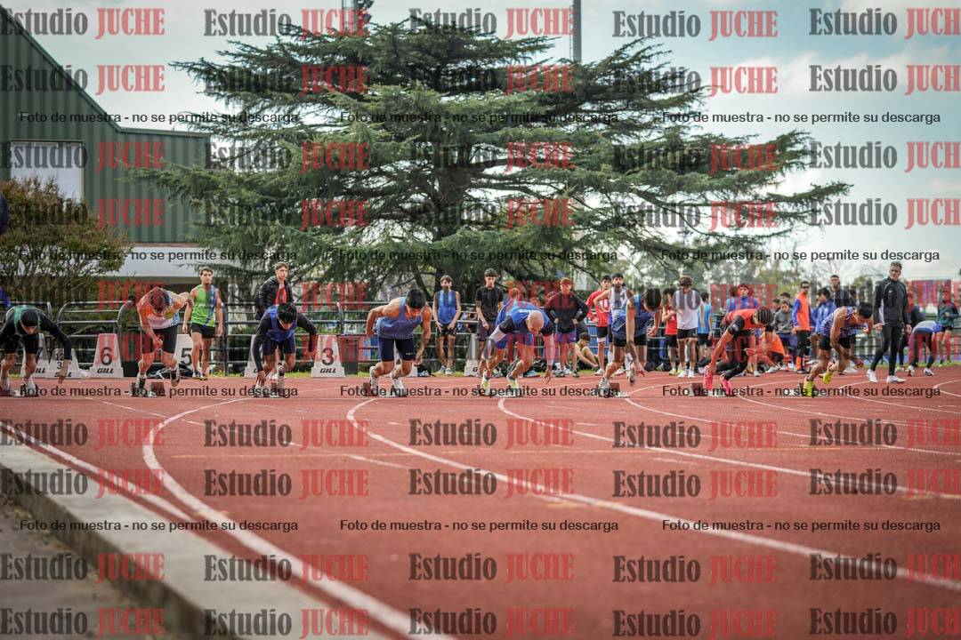 Fotos de los 100 m llanos de varones