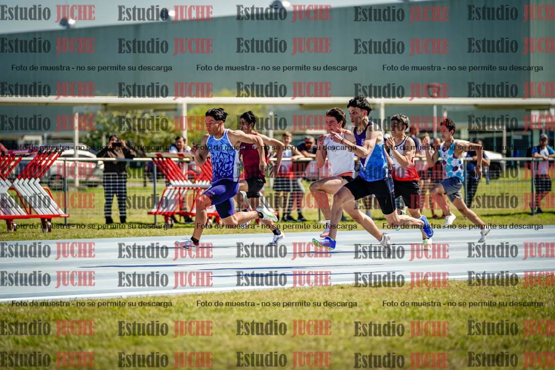 Fotos de los 100 m llanos de varones