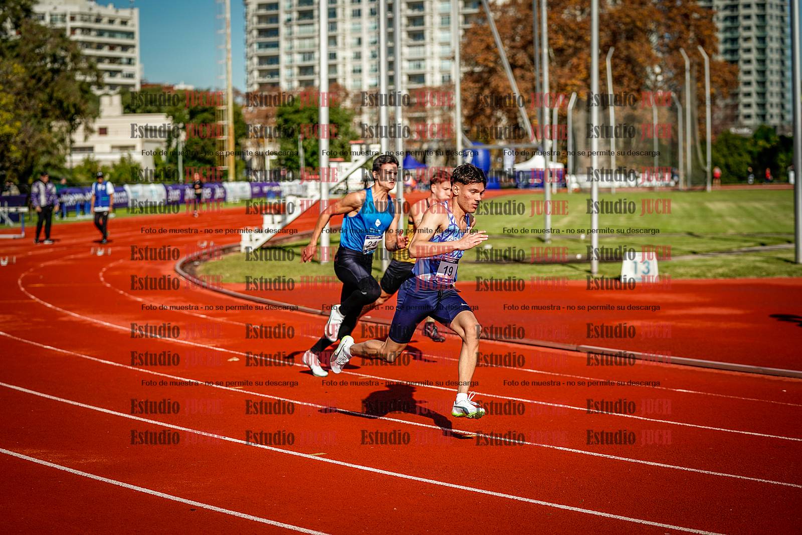 Fotos de los 200 m de varones