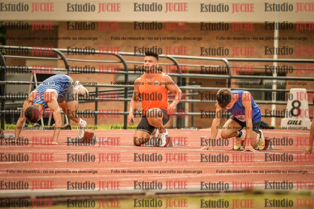 Fotos de los 100 m llanos de varones