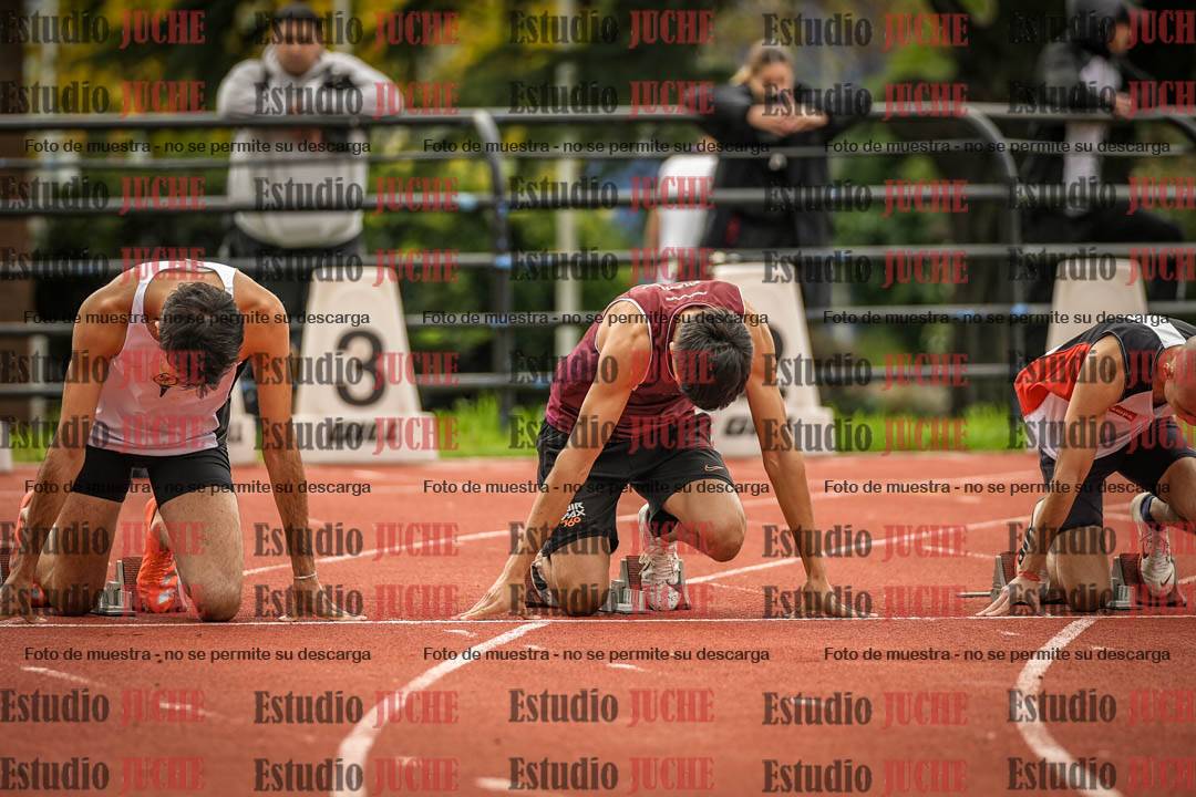 Fotos de los 100 m llanos de varones