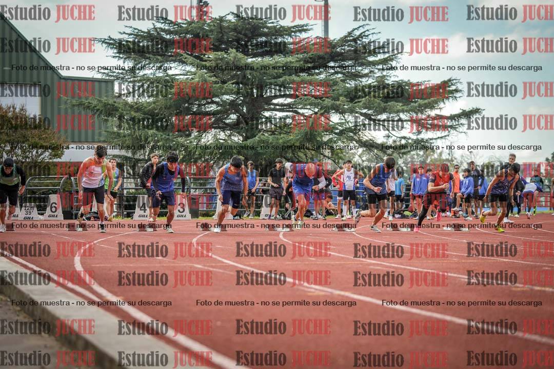 Fotos de los 100 m llanos de varones