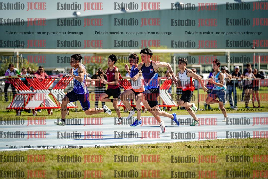 Fotos de los 100 m llanos de varones