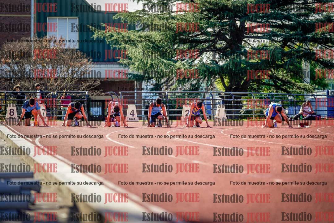 Fotos de los 100 m llanos de varones