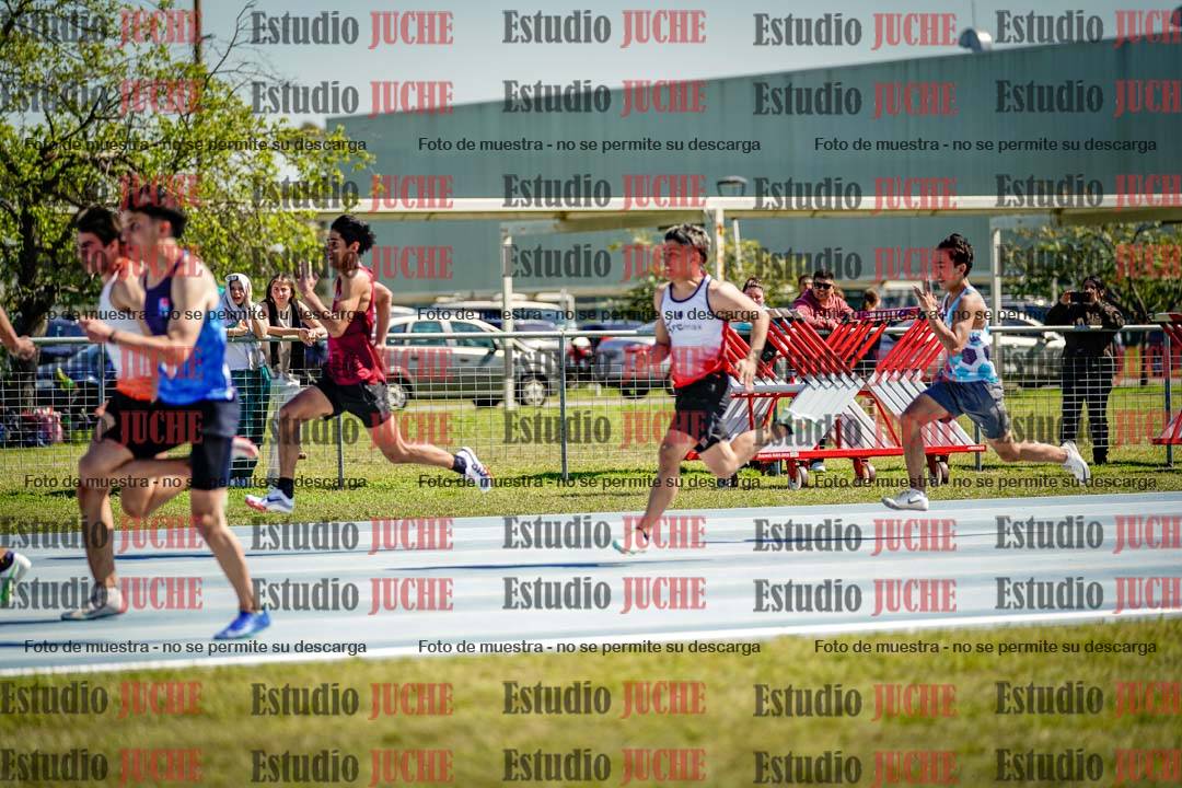 Fotos de los 100 m llanos de varones