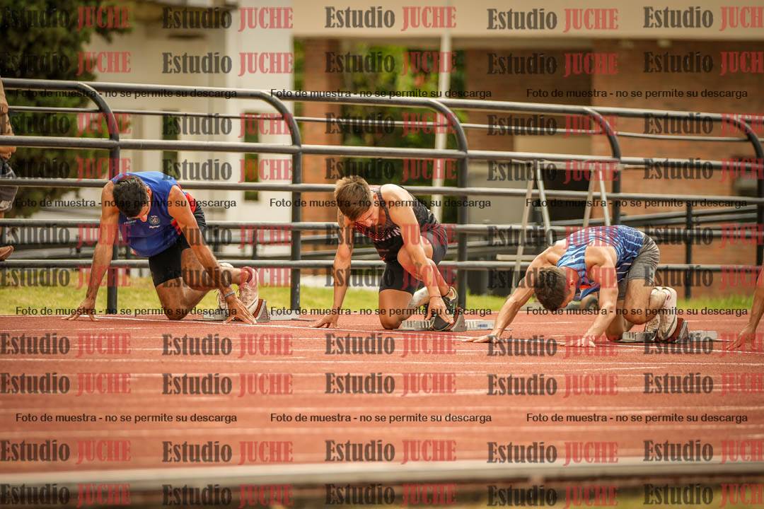 Fotos de los 100 m llanos de varones