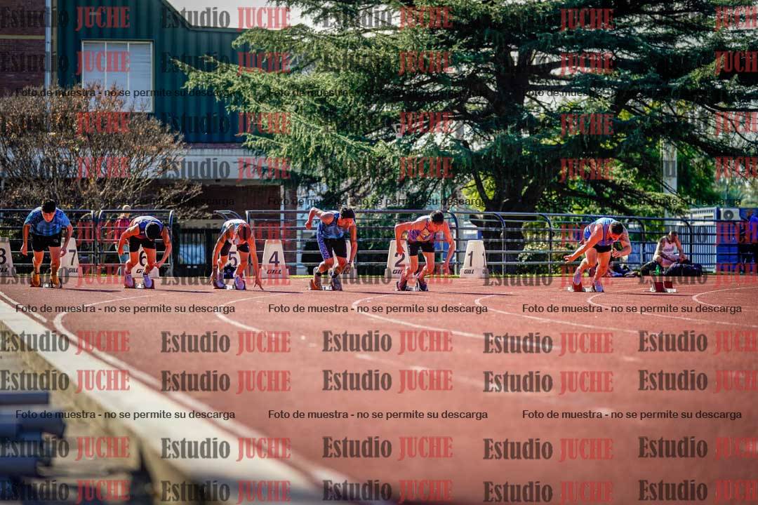Fotos de los 100 m llanos de varones
