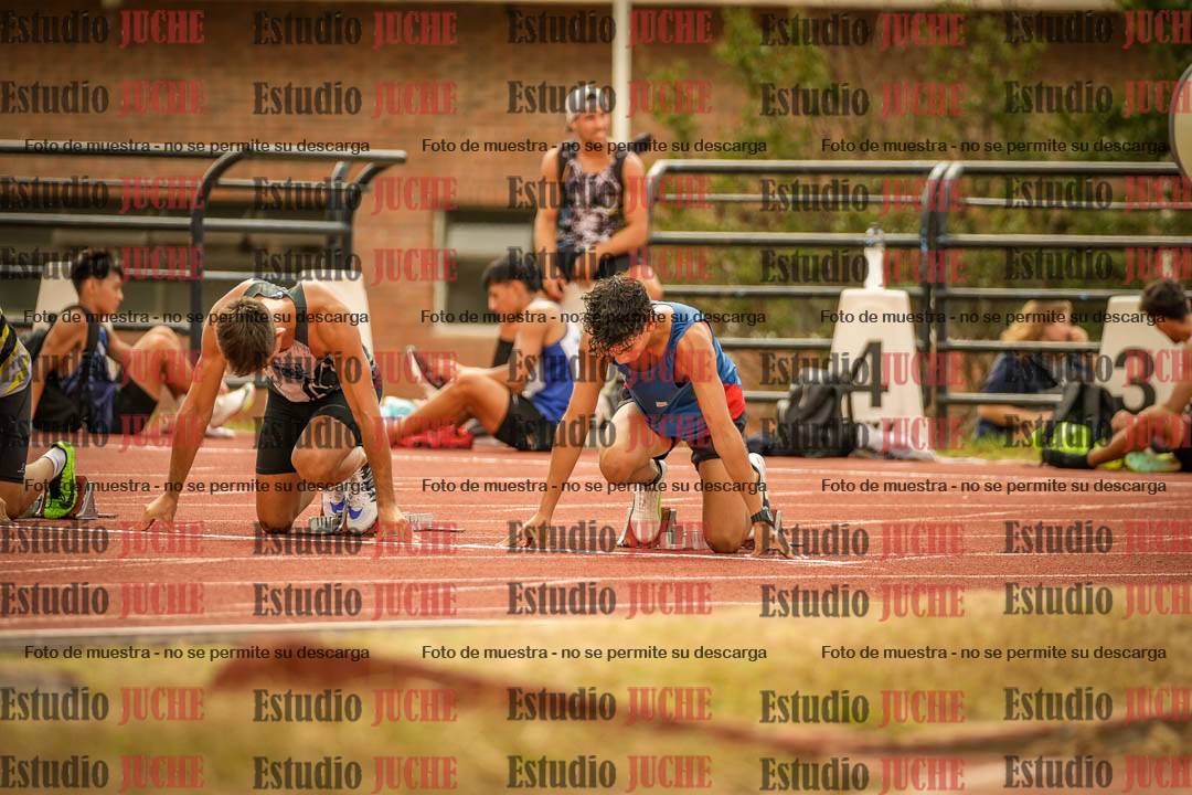 Fotos de los 100 m llanos de varones