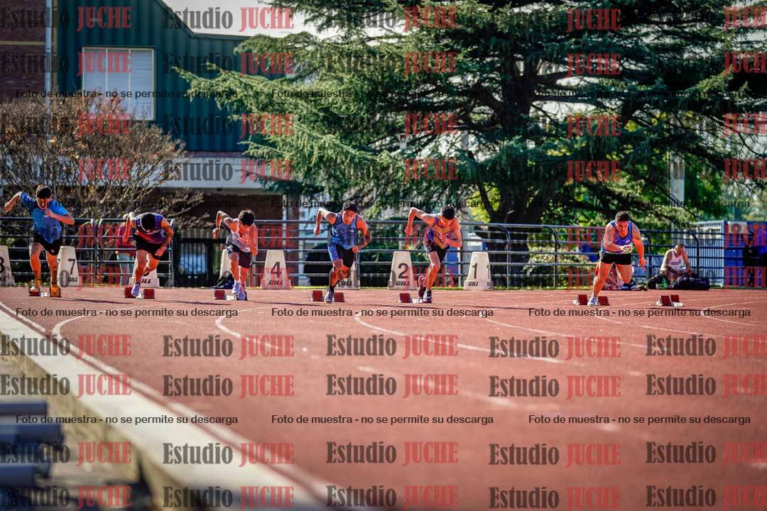 Fotos de los 100 m llanos de varones