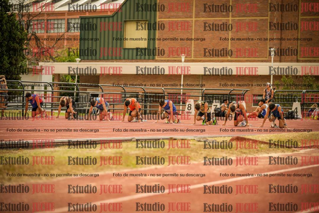Fotos de los 100 m llanos de varones