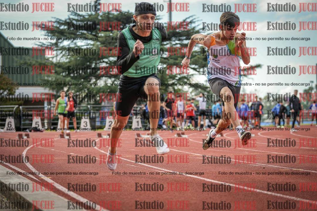 Fotos de los 100 m llanos de varones