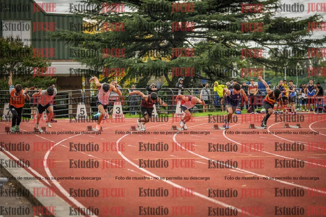 Fotos de los 100 m llanos de varones