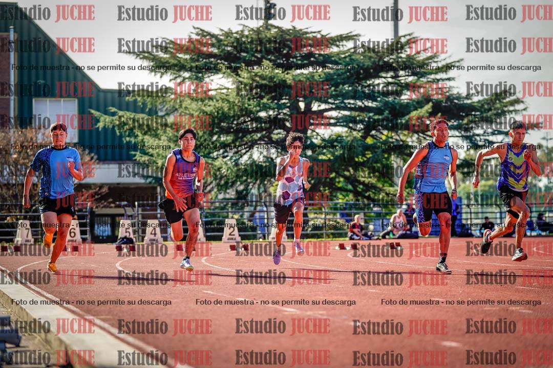 Fotos de los 100 m llanos de varones