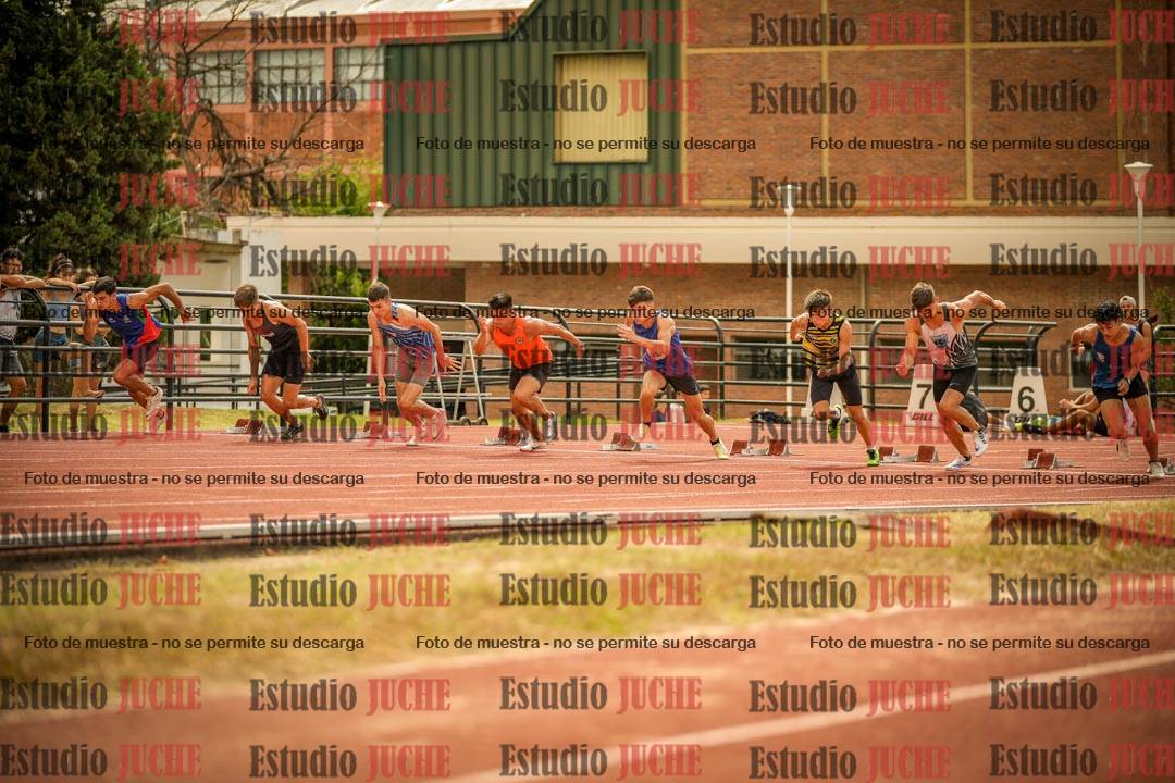 Fotos de los 100 m llanos de varones