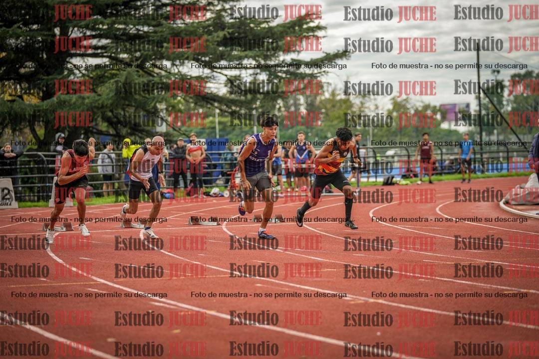 Fotos de los 100 m llanos de varones