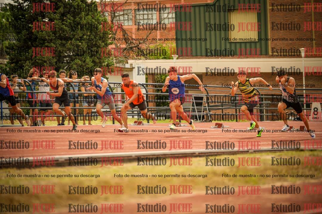 Fotos de los 100 m llanos de varones