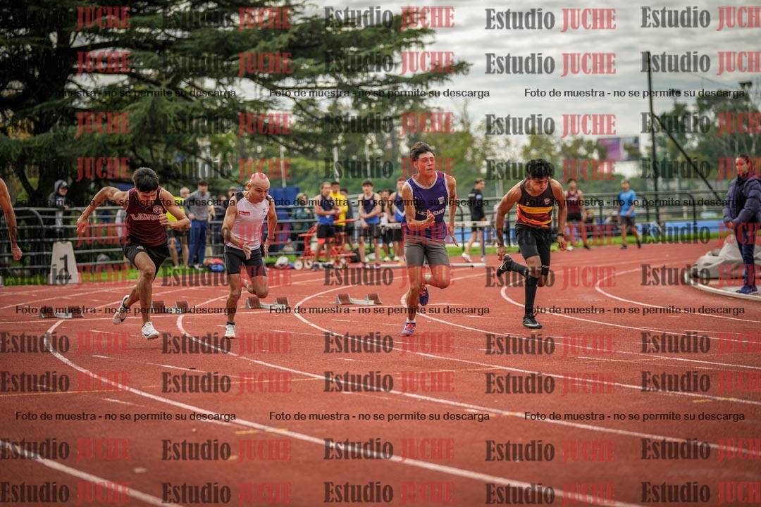 Fotos de los 100 m llanos de varones