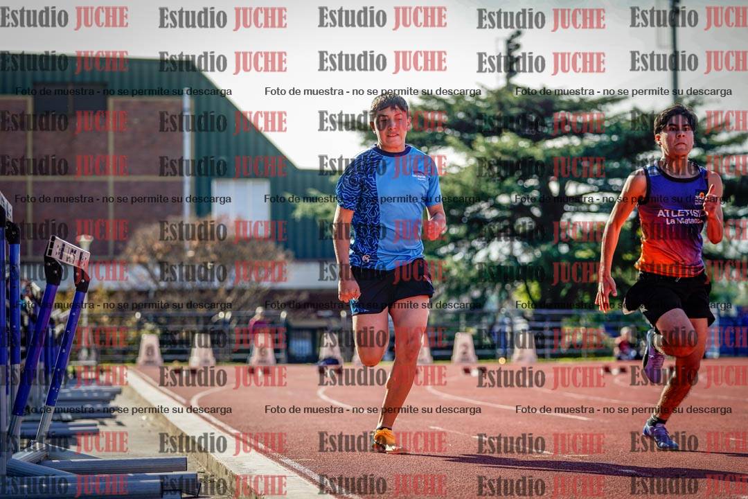 Fotos de los 100 m llanos de varones
