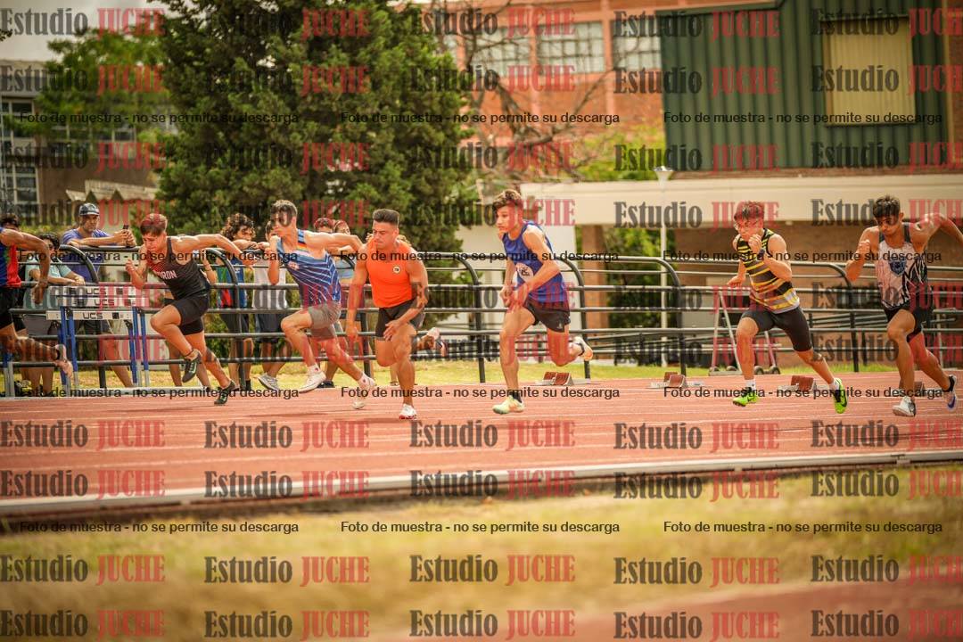 Fotos de los 100 m llanos de varones