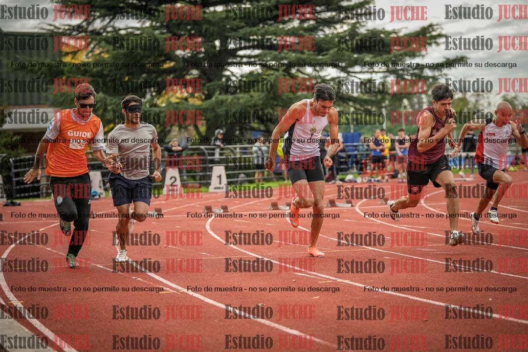 Fotos de los 100 m llanos de varones