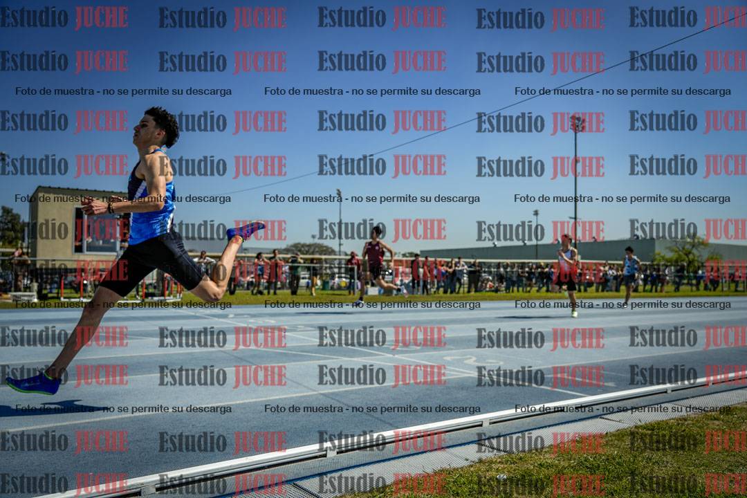 Fotos de los 100 m llanos de varones