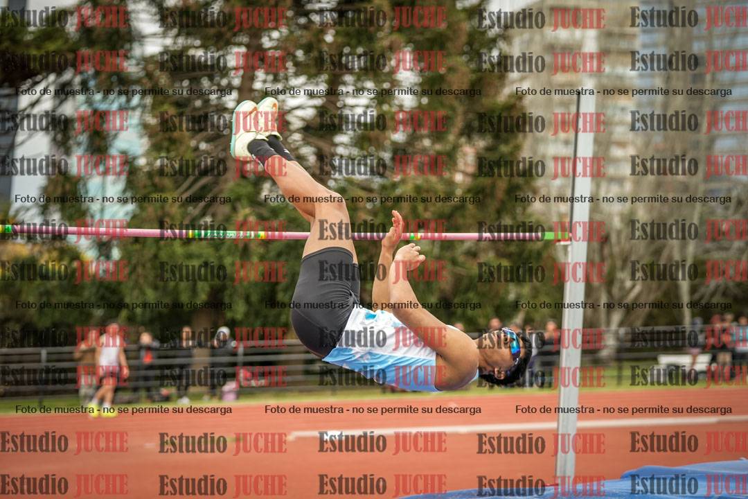 Fotos del salto en alto de varones
