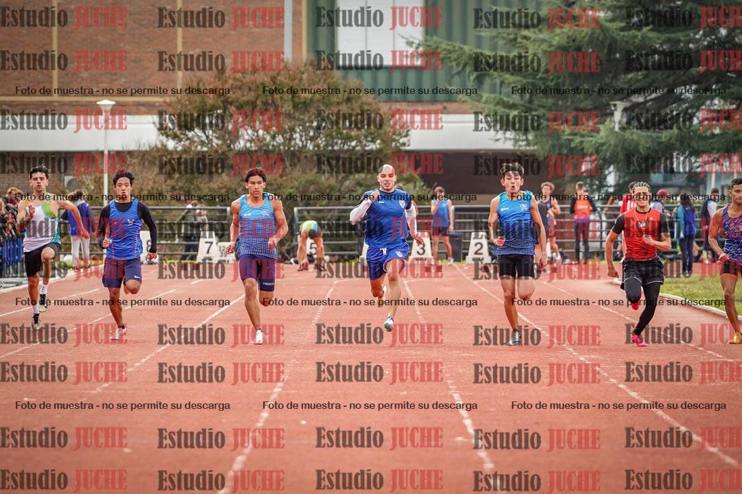 Fotos de los 100 m llanos de varones