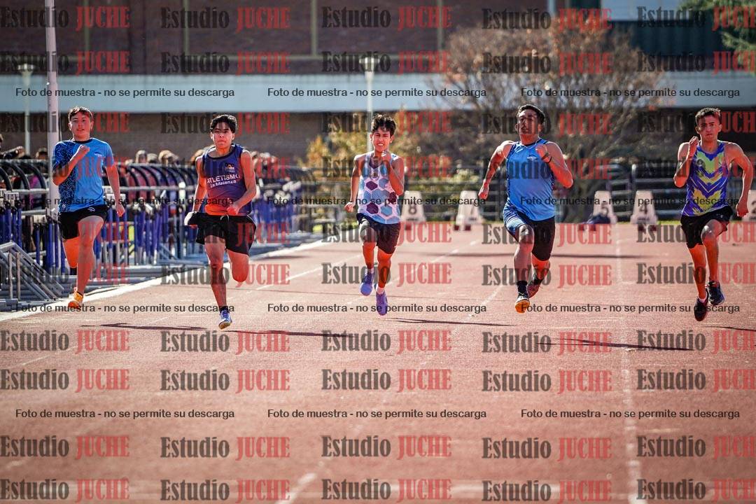 Fotos de los 100 m llanos de varones