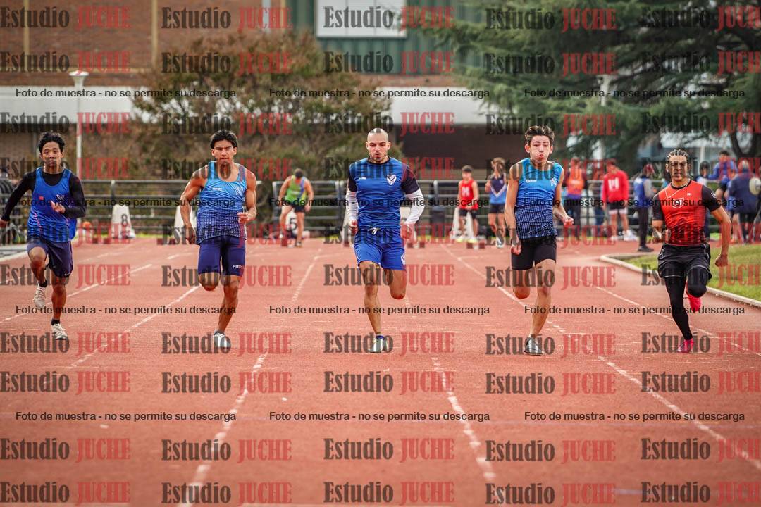 Fotos de los 100 m llanos de varones