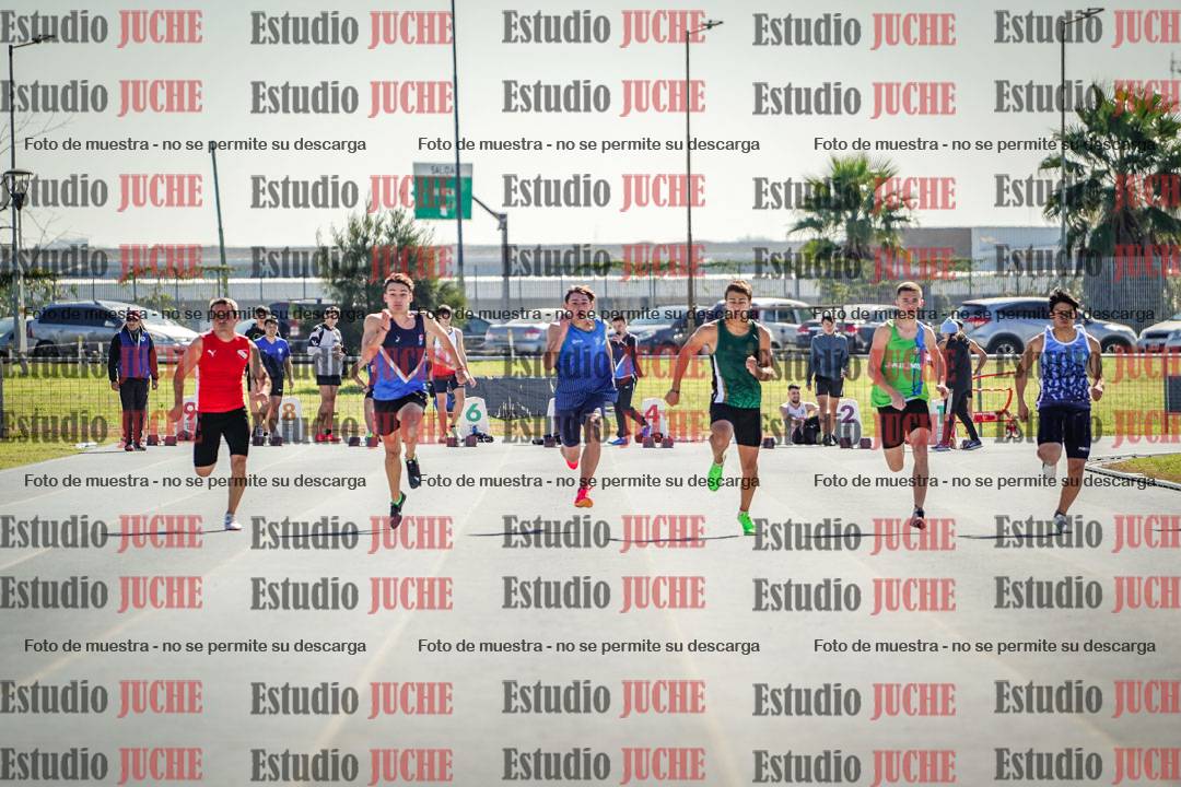 Fotos de los 100 m llanos de varones