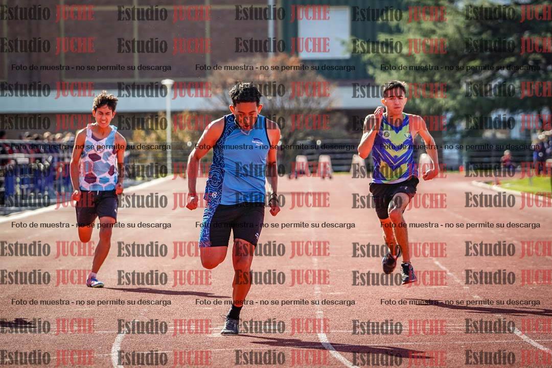 Fotos de los 100 m llanos de varones