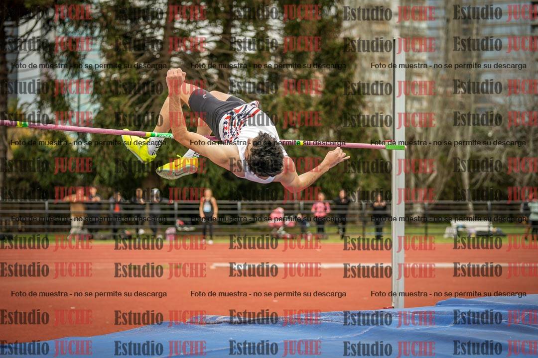 Fotos del salto en alto de varones
