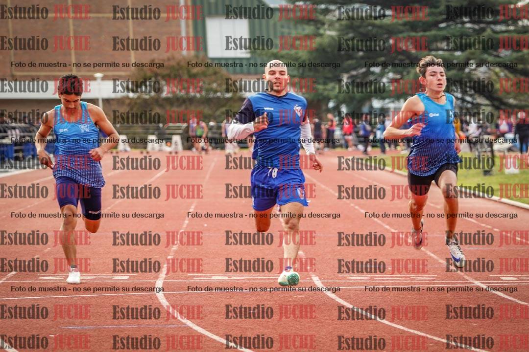 Fotos de los 100 m llanos de varones