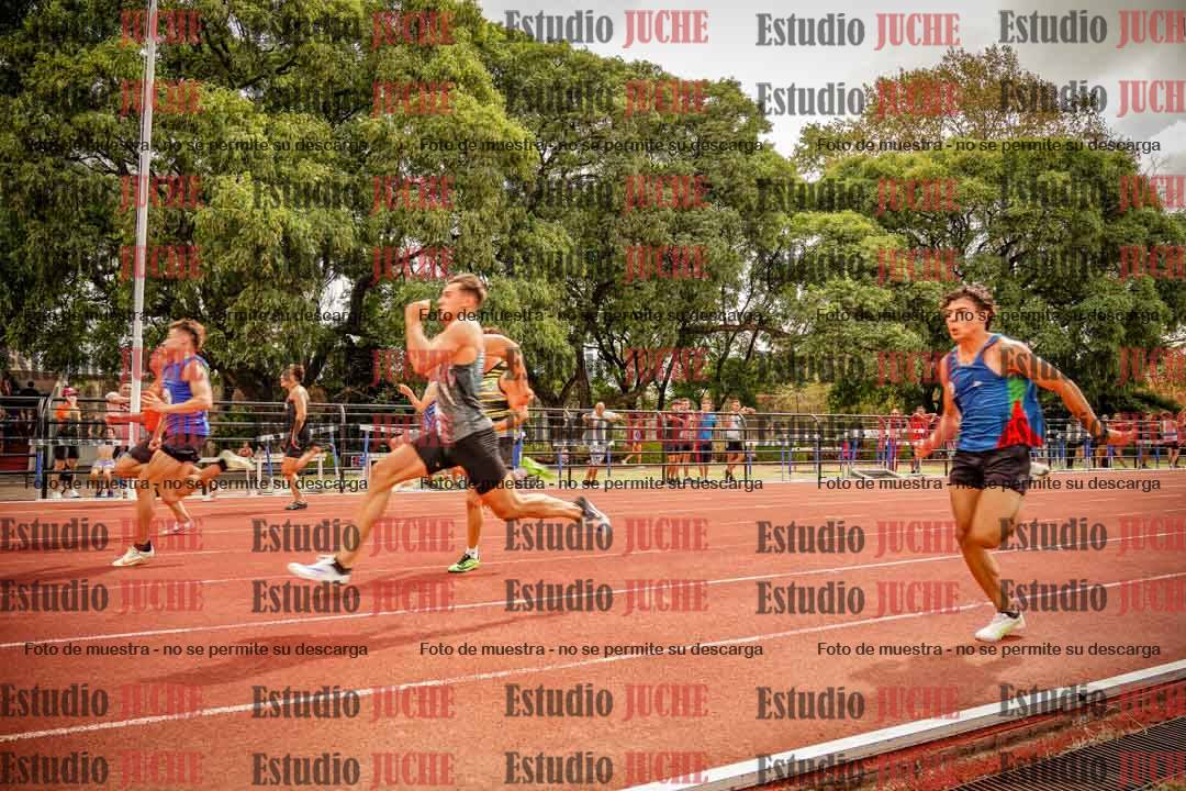 Fotos de los 100 m llanos de varones
