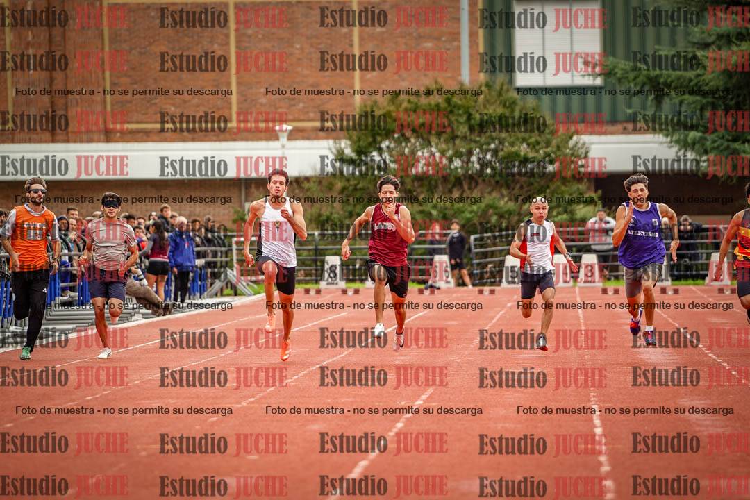 Fotos de los 100 m llanos de varones
