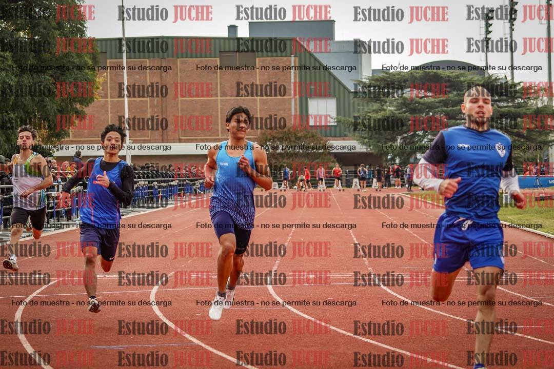 Fotos de los 100 m llanos de varones