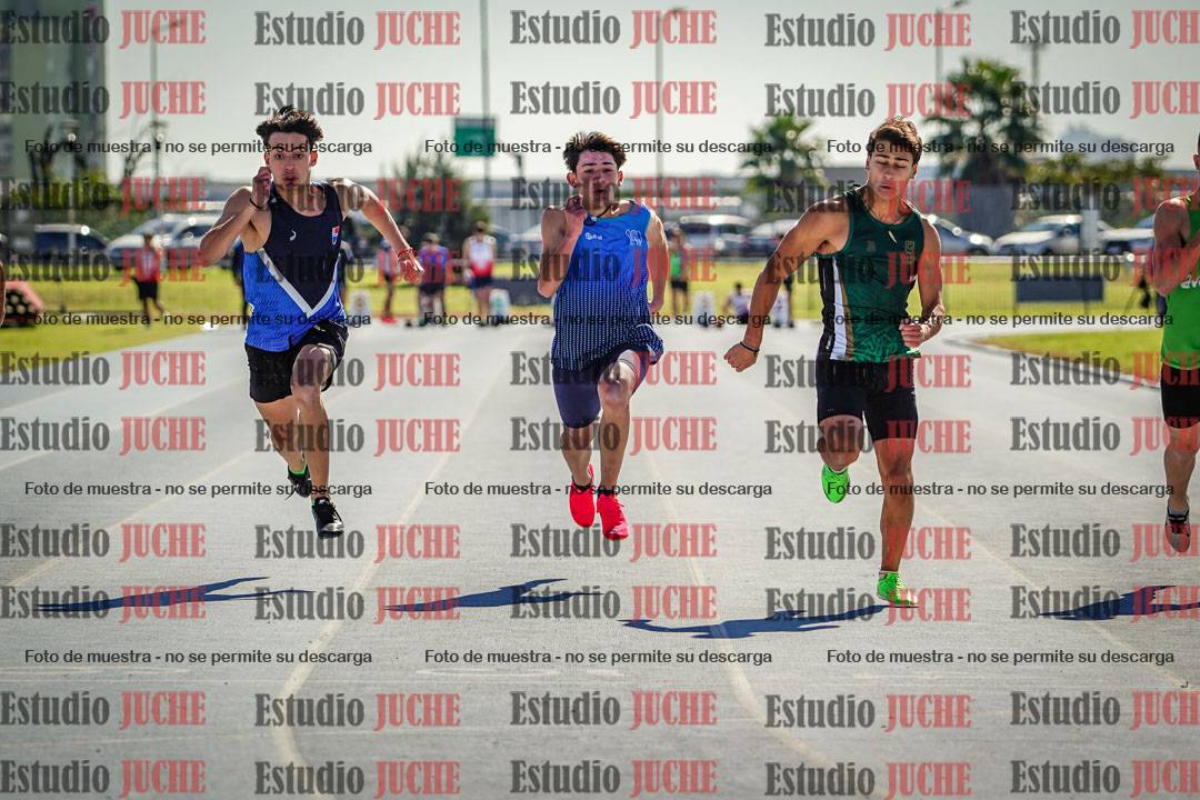 Fotos de los 100 m llanos de varones