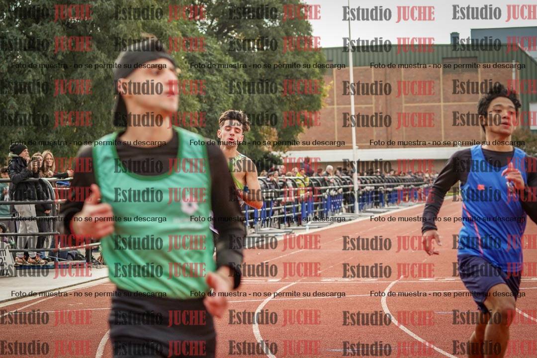 Fotos de los 100 m llanos de varones
