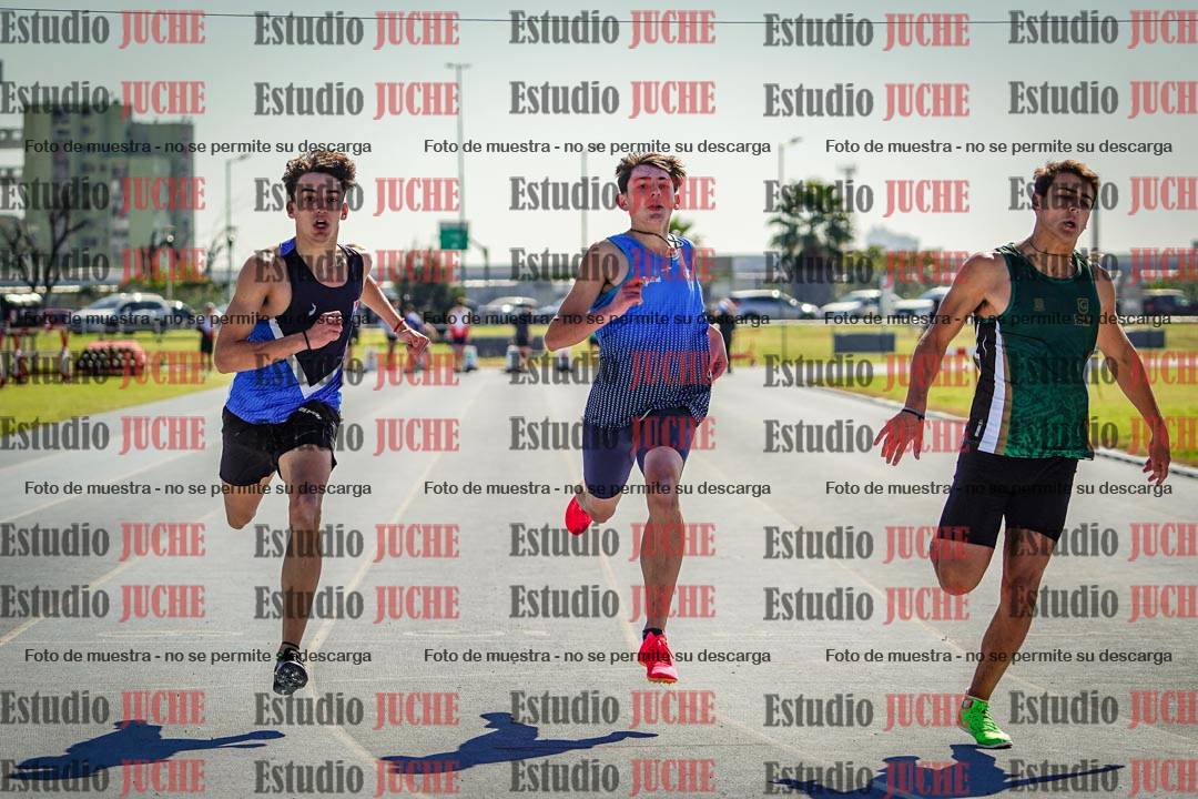 Fotos de los 100 m llanos de varones