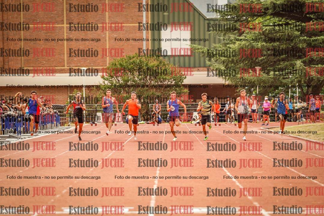 Fotos de los 100 m llanos de varones