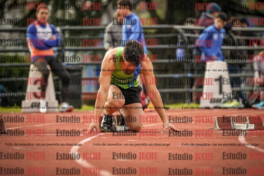 Fotos de los 100 m llanos de varones
