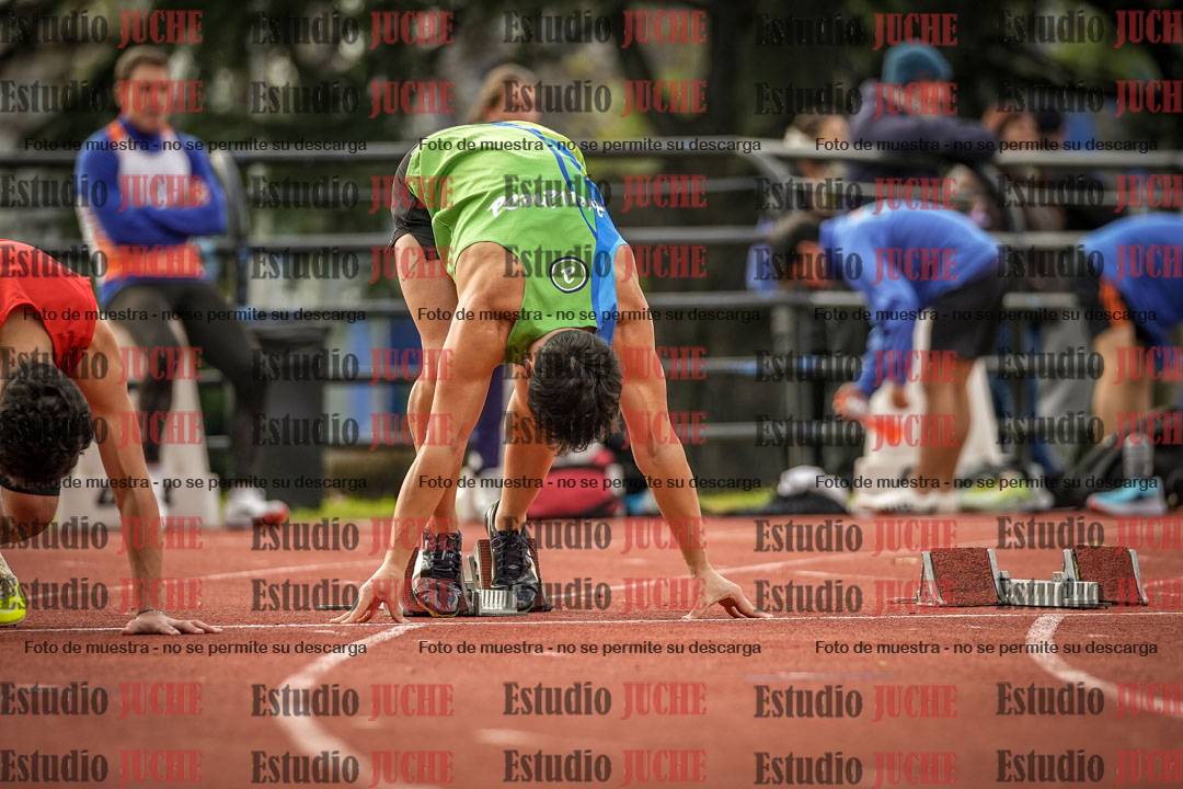 Fotos de los 100 m llanos de varones
