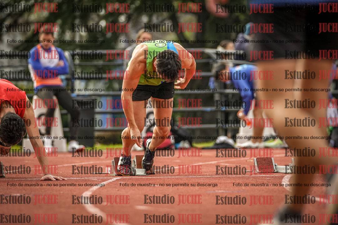 Fotos de los 100 m llanos de varones